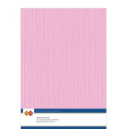 Karten-Karton mit Leinenstruktur A4 - pink