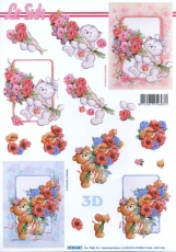 3D-Bogen Brchen mit Blumen von LeSuh (4169841)