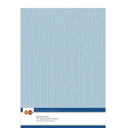 Karten-Karton mit Leinenstruktur A4 - soft blue - 1 Bogen