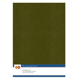 Karten-Karton mit Leinenstruktur A4 - pine green - 1 Bogen
