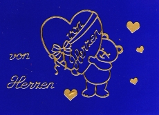 Sticker - Von Herzen - gold - 406