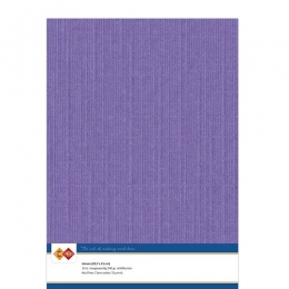 Karten-Karton mit Leinenstruktur A4 - violet - 1 Bogen