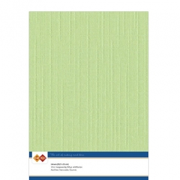 Karten-Karton mit Leinenstruktur A4 - may green - 1 Bogen