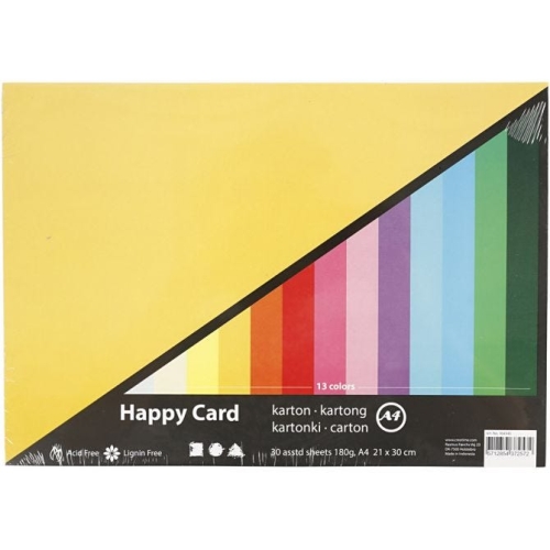 Creativ-Karton Colortime - Set 2 - A4 - Sparpack mit 30 Bgen