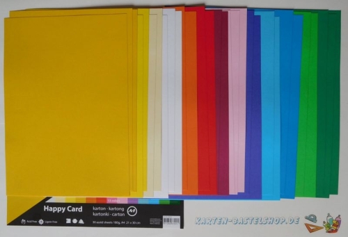Creativ-Karton Colortime - Set 2 - A4 - Sparpack mit 30 Bgen