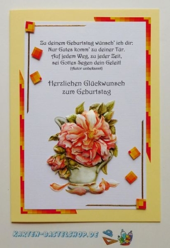 Das kleine Bastelset Rosen fr 6 Karten (KLS01)