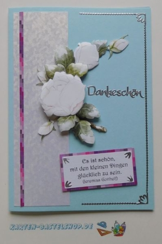 Das kleine Bastelset Zeitlos schne Gre mit Schneidebgen fr 6 Karten (KLS06)