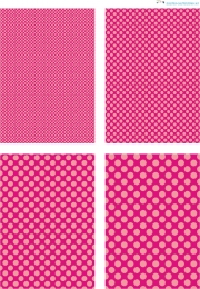 Design - Punkte 73 - rosa-pink (als Ausdruck auf glnzendem Fotopapier)