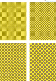 Design - Punkte 63 - gelb-braun (als Ausdruck auf glnzendem Fotopapier)
