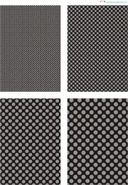 Design - Punkte 95 - grau-schwarz (als Ausdruck auf glnzendem Fotopapier)