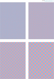Design - Punkte 72 - hellblau-rosa (als Ausdruck auf glnzendem Fotopapier)