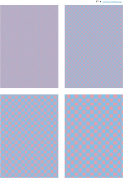 Design - Punkte 71 - rosa-hellblau (als Ausdruck auf glnzendem Fotopapier)