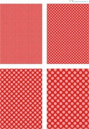 Design - Punkte 84 - rosa-rot (als Ausdruck auf glnzendem Fotopapier)