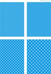 Design - Punkte 78 - hellblau-blau (als Ausdruck auf glnzendem Fotopapier)