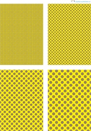 Design - Punkte 64 - braun-gelb (als Ausdruck auf glnzendem Fotopapier)