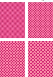Design - Punkte 74 - pink-rosa (als Ausdruck auf glnzendem Fotopapier)