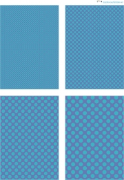 Design - Punkte 91 - trkis-blau (als Ausdruck auf glnzendem Fotopapier)