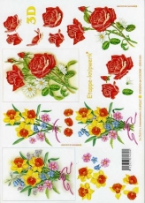 3D-Bogen Narzisse und Rosen von LeSuh (4169247)