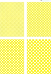 Design - Punkte 2 - gelb-wei (als Ausdruck auf mattem Fotopapier)