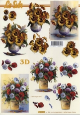 3D-Bogen Sonnenblumen & Anemonen von LeSuh (4169832)