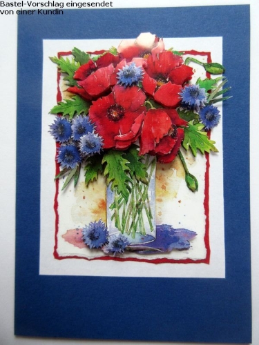 3D-Bogen Sonnenblumen in Giesskanne von LeSuh (416955)