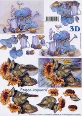 3D-Bogen Sonnenblume und Hortensie von LeSuh (4169496)