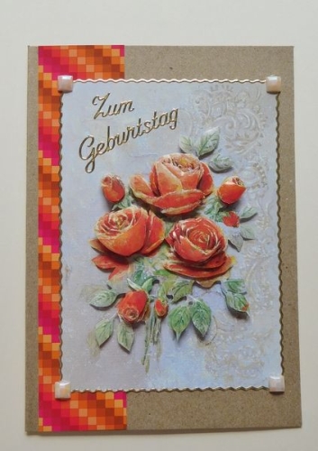 10x Bastelkarton A4 Karo-Line Herbst (KBS002)