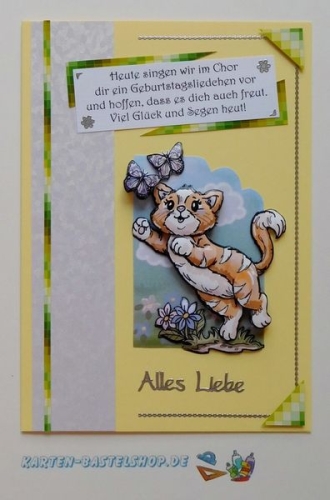 10x Bastelkarton A4 Karo-Line Moos (KBS006)