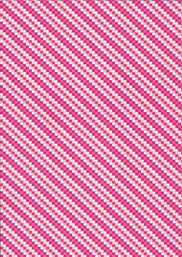10x Bastelkarton A6 Karo-Line Pink (KBS008) Mini-Set