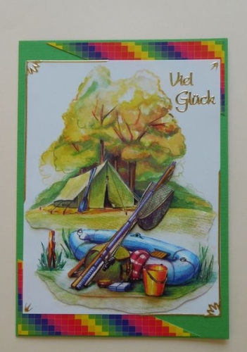 10x Bastelkarton A6 Karo-Line Regenbogen (KBS010) Mini-Set