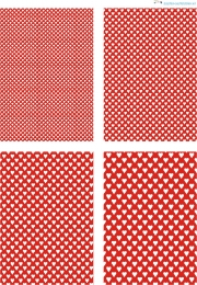 Design - Herzen 2 - wei-rot (als Ausdruck auf glnzendem Fotopapier)