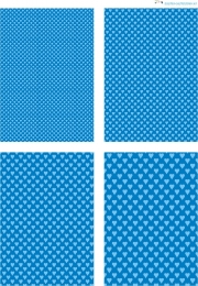 Design - Herzen 9 - hellblau-blau (als Ausdruck auf glnzendem Fotopapier)