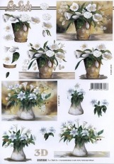 3D-Bogen Weiße Blumenvon LeSuh (4169844)