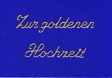 Sticker - Zur goldenen Hochzeit - gold - 433