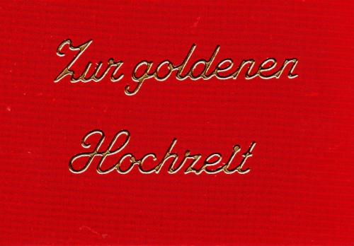 Sticker - Zur goldenen Hochzeit - gold - 433