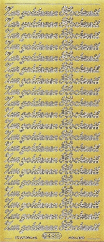 Sticker - Zur goldenen Hochzeit - gold - 433