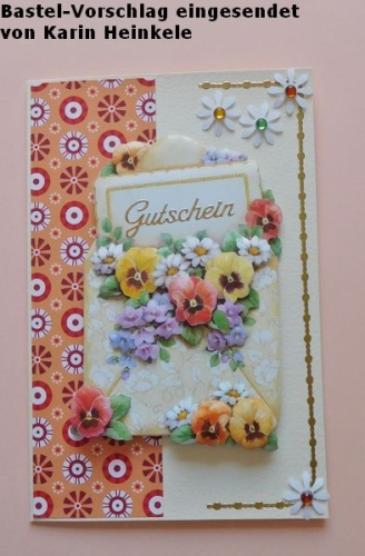 3D-Bogen Veilchen und Narzissen von LeSuh (4169635)