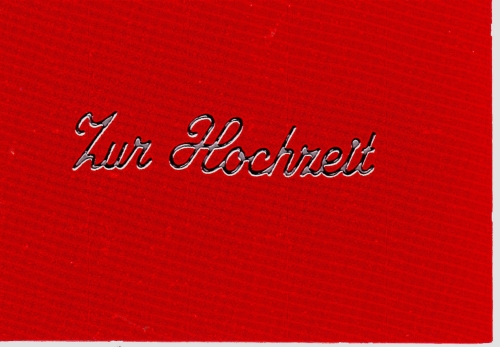 Sticker - Zur Hochzeit - silber - 403
