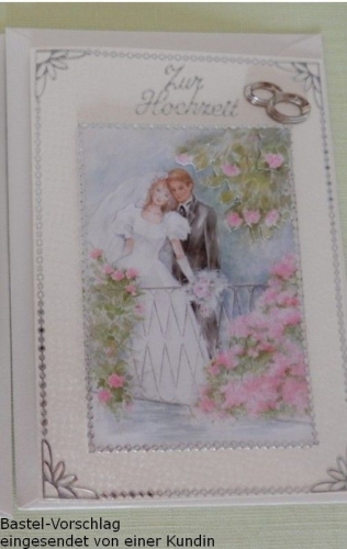 Sticker - Zur Hochzeit - silber - 403