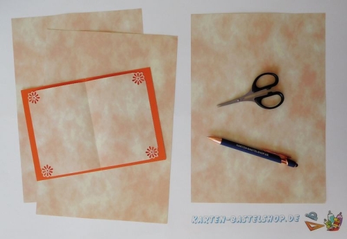 Marmorpapier A4 - Muster-Set - 5 Blatt