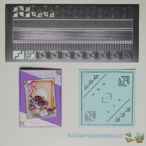 JEJE-Sticker - Ecken und Rnder - silber - 14200