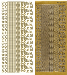 JEJE-Sticker - Ecken, Bordren, Motive - gold - 2850