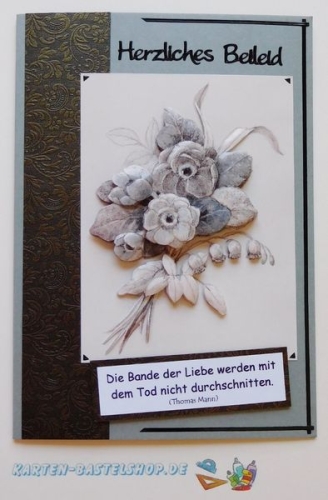 Kombi-Sticker - Kondolenz - schwarz - 2617