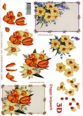 3D-Bogen Tulpen und Narzissen von LeSuh (416939)
