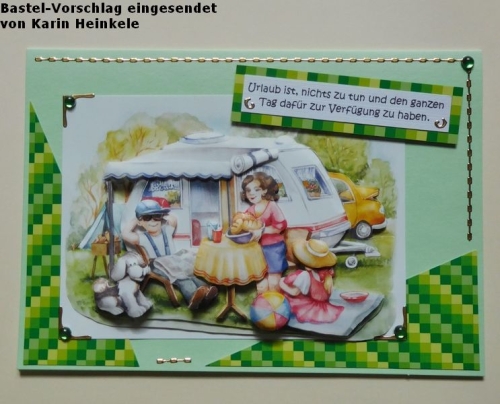 Doppelkarten-Set - hellgrn - 6 Karten A6 & 6 Umschlge C6 (Card Making)