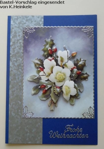Doppelkarten-Set - blau - 6 Karten A6 & 6 Umschlge C6 (Card Making)