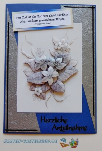Doppelkarten-Set - blau - 6 Karten A6 & 6 Umschlge C6 (Card Making)
