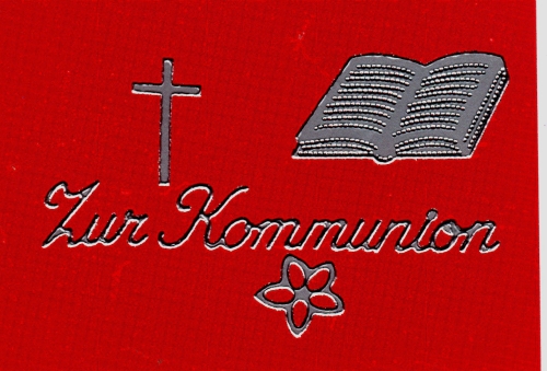 Sticker - Zur Kommunion - silber - 413