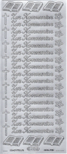 Sticker - Zur Kommunion - silber - 413