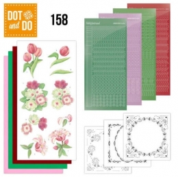 Dot-and-Do - Set 158 - Rote Blumen
